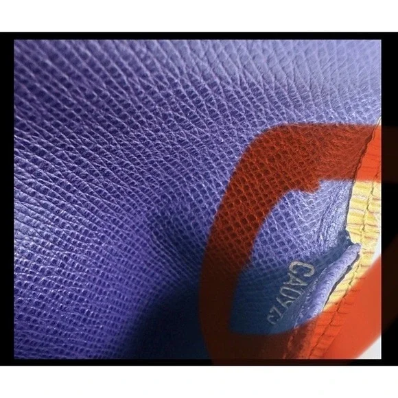 Louis Vuitton Epi Long Wallet International Yellow Purple Interior Pre-owned - Picture 14 of 15